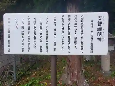 安智羅神社(松尾古城跡)の歴史