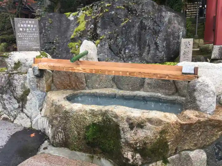 旦飯野神社の手水舎