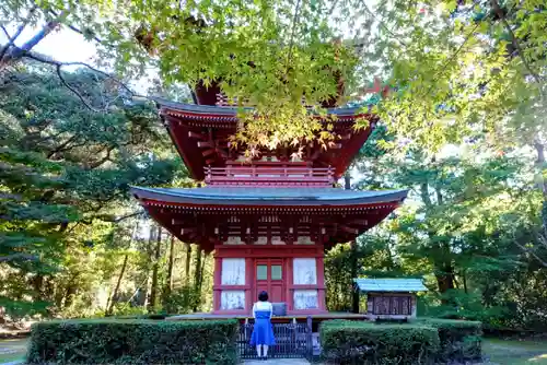 目の霊山　油山寺の塔