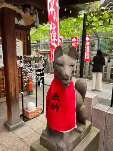 露天神社（お初天神）の狛犬