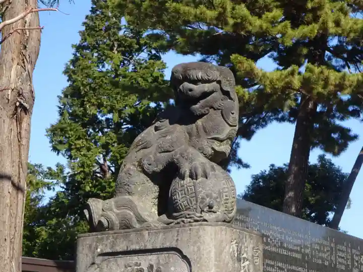 中野沼袋氷川神社の狛犬