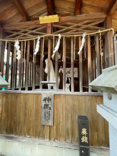 中道八阪神社の像