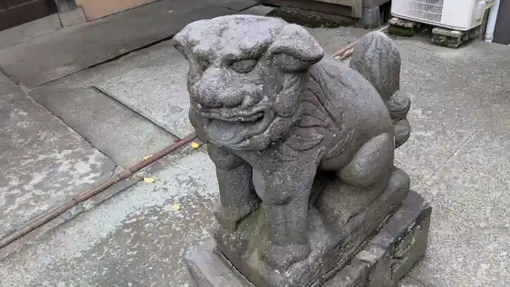 越中白山総社の狛犬