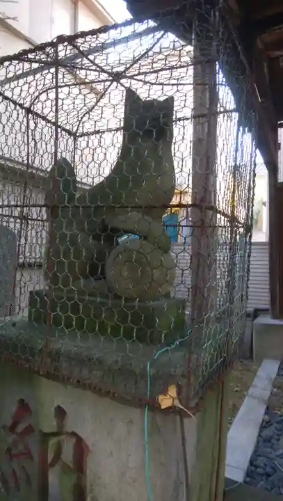 三穂道別稲荷神社の狛犬