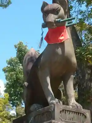 伏見稲荷大社 奥社奉拝所の狛犬