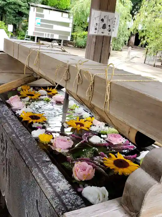 鳩森八幡神社の手水舎