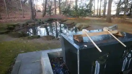 音更神社の手水