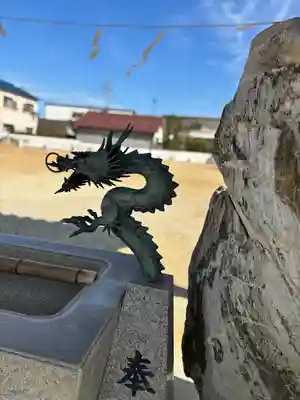 大窪八幡宮の手水舎