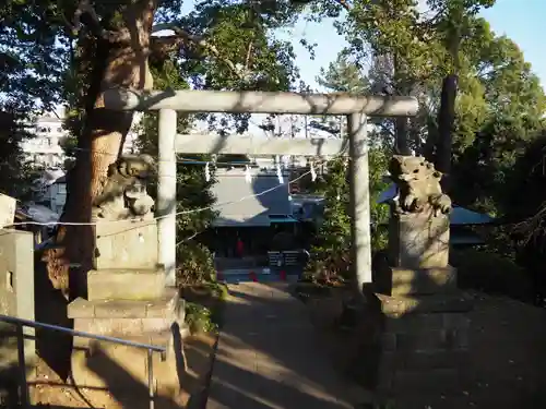 細山神明社の鳥居