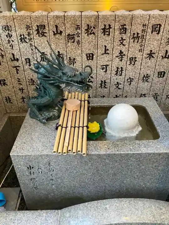 露天神社(お初天神)の手水舎