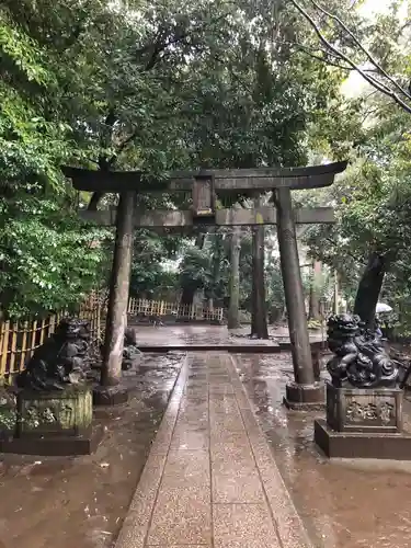渋谷氷川神社の鳥居