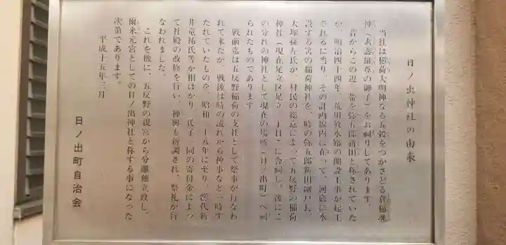 日ノ出神社の歴史