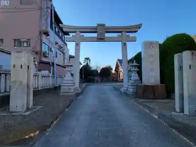 栗原氷川神社の鳥居