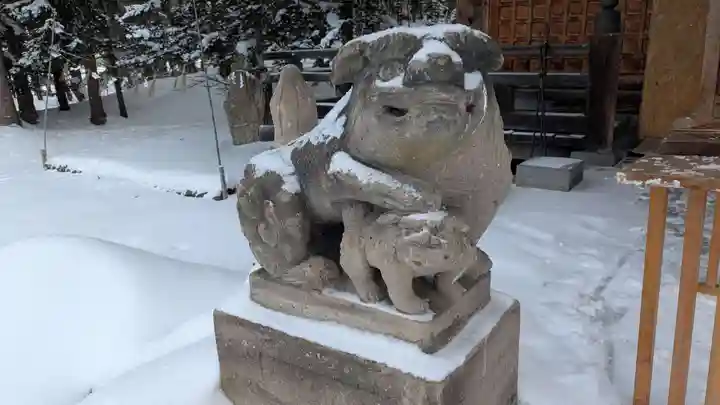 相馬妙見宮 大上川神社の狛犬