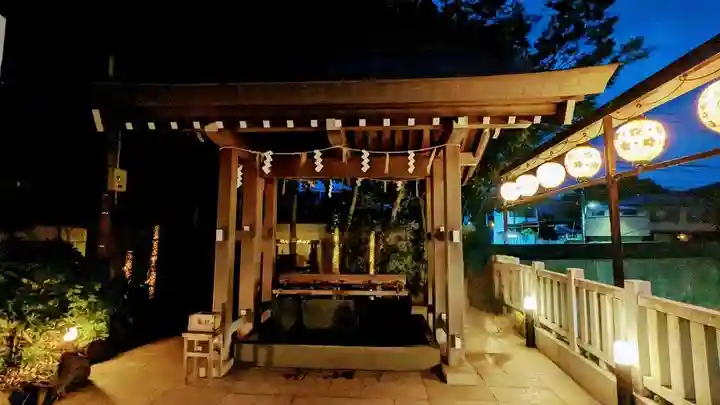 検見川神社の手水舎