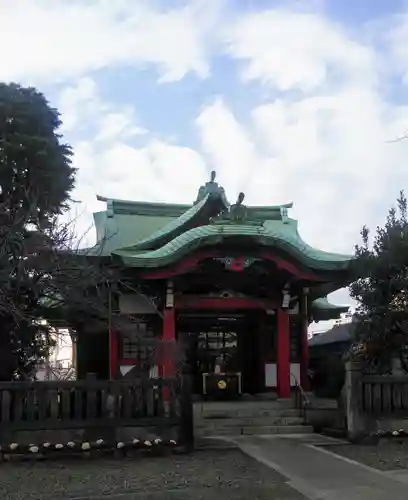 筑土八幡神社の本殿・本堂