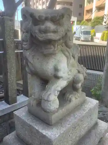 桃ノ木神社の狛犬