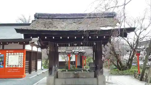 平野神社の手水舎