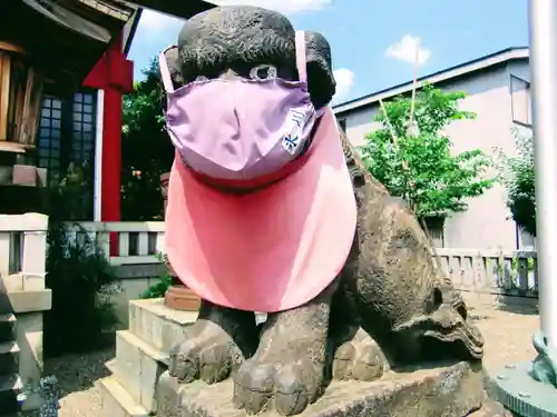 元郷氷川神社の狛犬