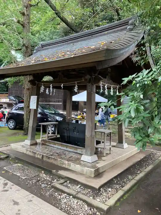 石神井氷川神社の手水舎