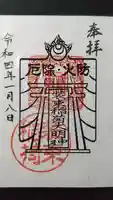 装束稲荷神社(王子稲荷神社境外摂社)の御朱印