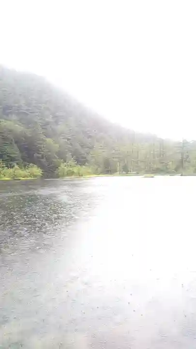 穂高神社奥宮の景色