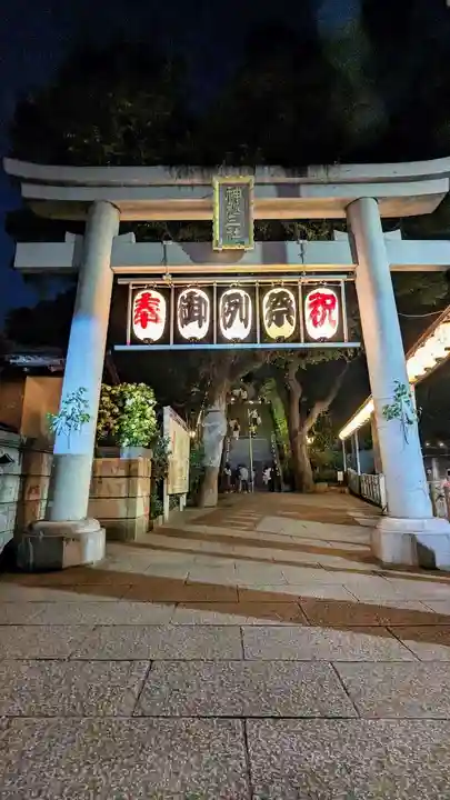 検見川神社の鳥居
