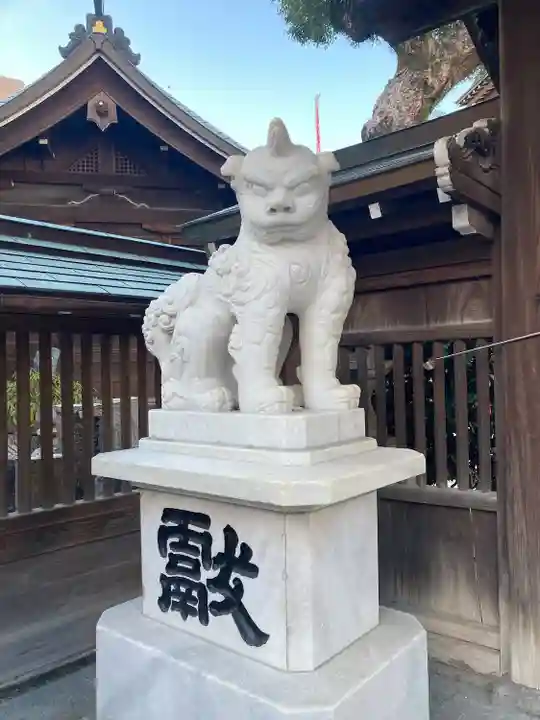 櫛田神社の狛犬