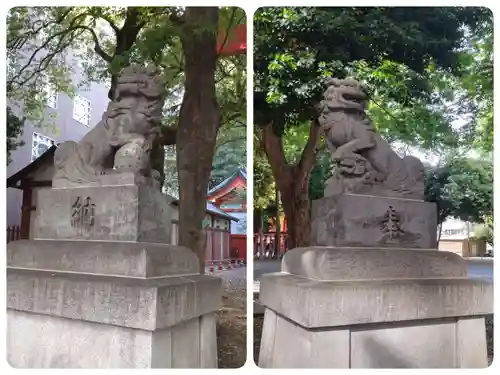 花園神社の狛犬