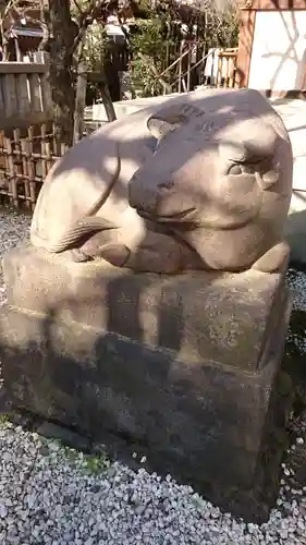 牛天神北野神社の狛犬