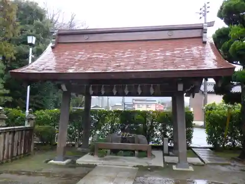 倉田八幡宮の手水