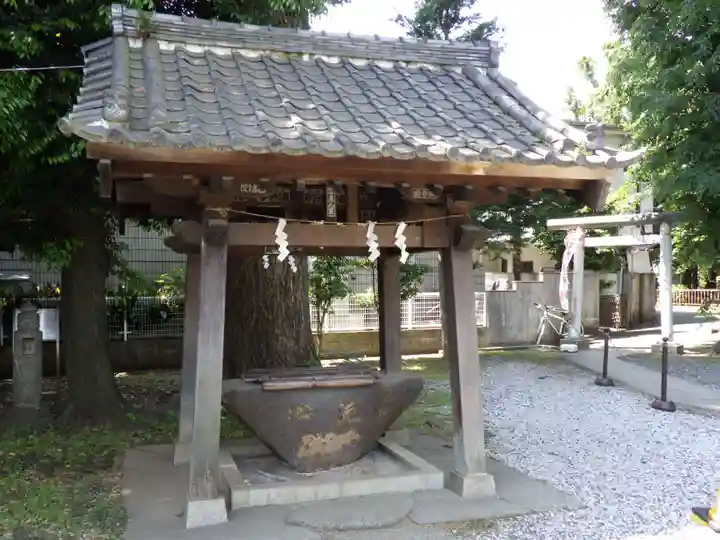 天祖神社(上目黒天祖神社)の手水舎