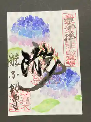 水玉に紫陽花
