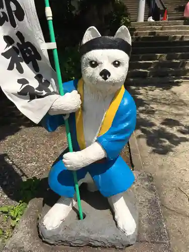 桃太郎神社の狛犬