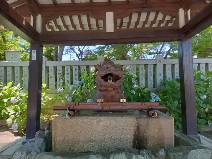 阿部野神社の手水舎