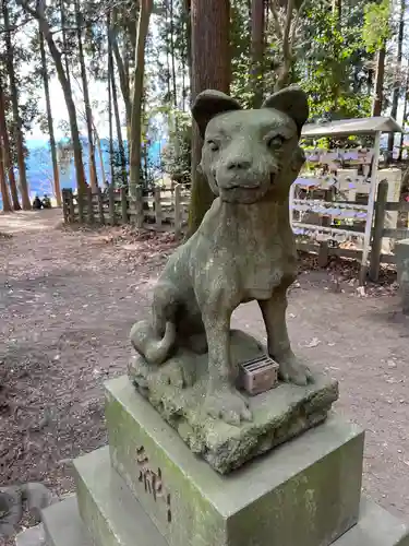 宝登山神社奥宮の狛犬