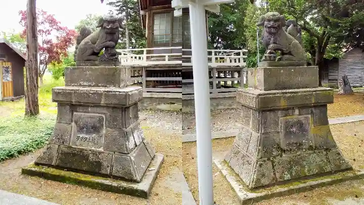 納内神社の狛犬