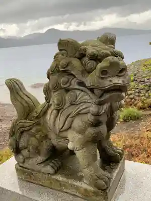 浮木神社の狛犬