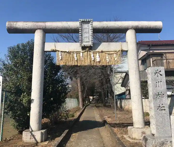 馬場氷川神社の鳥居