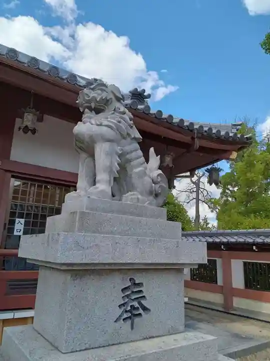 百済王神社の狛犬