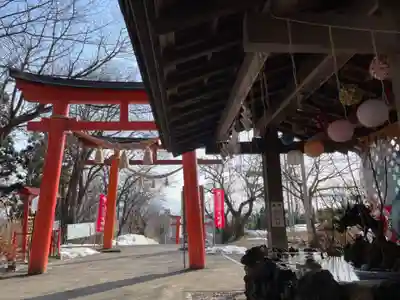 虻田神社の手水舎