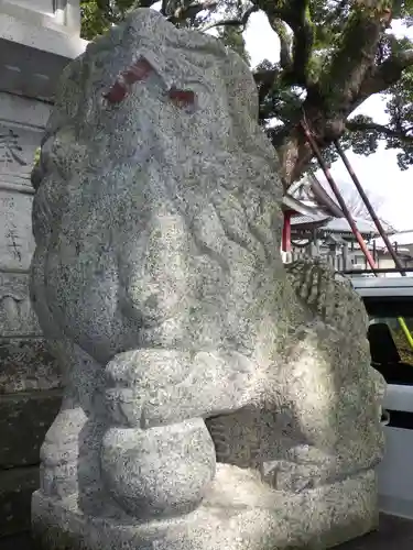 津田八幡神社の狛犬