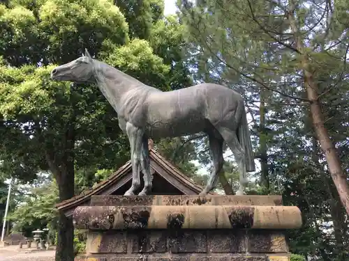 石見国一宮　物部神社の狛犬