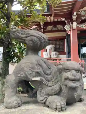 千住本氷川神社の狛犬