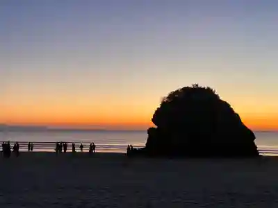 稲佐の浜　弁天島の景色