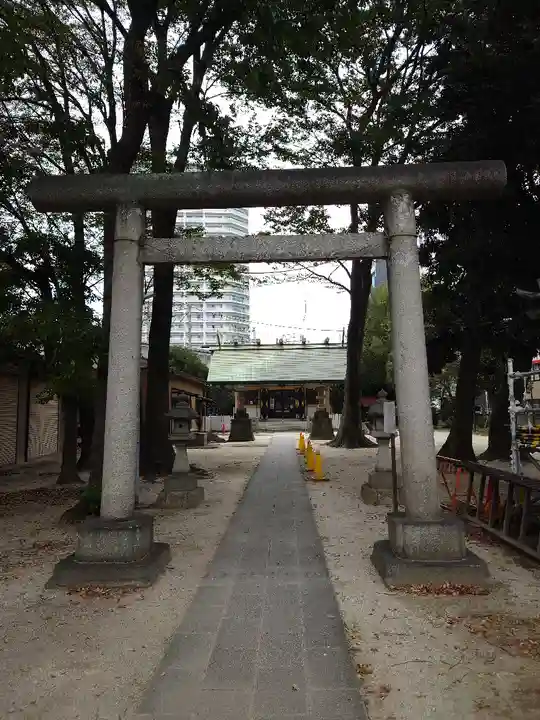 上落合神明神社の鳥居