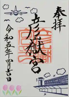 阿蘇くまもと空港とチューリップ