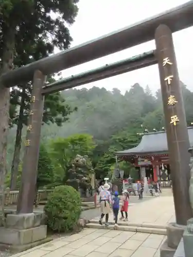 大山阿夫利神社の鳥居