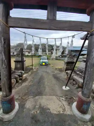 上蒔田椋神社の鳥居