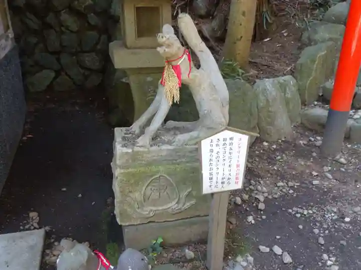 白笹稲荷神社の狛犬